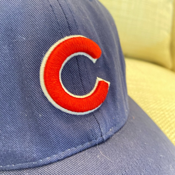 Chicago Cubs MLB New Era Adult Blue With Red C Baseball Hat - Picture 6 of 12